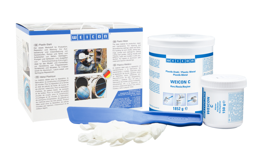 WEICON C | aluminium-filled epoxy resin system for repairs and moulding