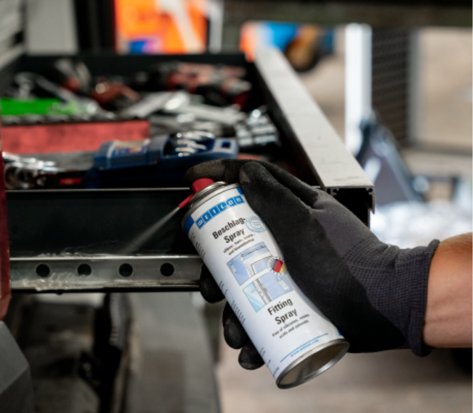 spray, glove, spray can, maintenance, fitting spray