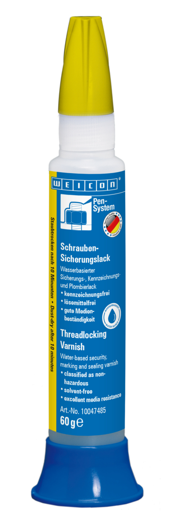 WEICON Threadlocking Varnish | Water-based lacquer for threadlocking, marking and sealing
