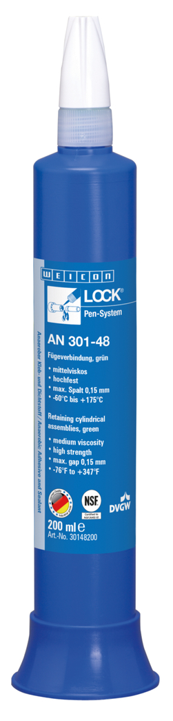 WEICONLOCKĀ® AN 301-48 Retaining Cylindrical
Assemblies | high strength, with drinking water approval WEICONLOCKĀ® AN 301-48 Retaining Cylindrical
Assemblies | high strength, with drinking water approval