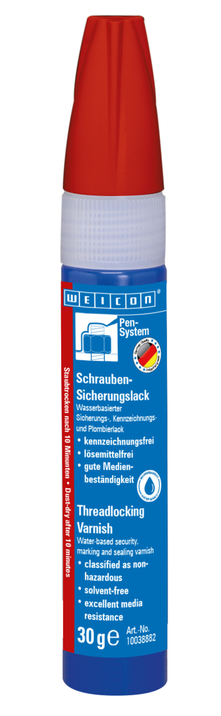 Threadlocking Varnish | Water-based lacquer for threadlocking, marking and sealing