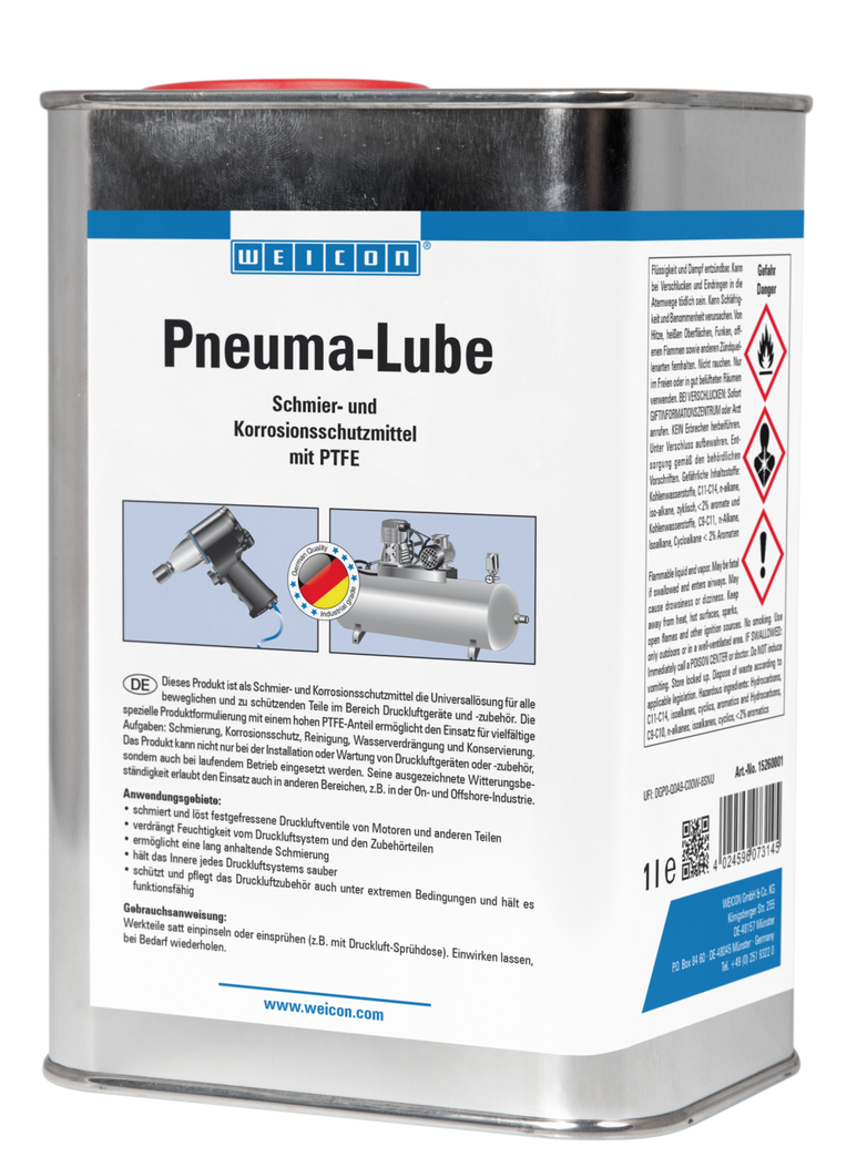 Pneuma-Lube | lubricant with PTFE for pneumatic tools Pneuma-Lube | lubricant with PTFE for pneumatic tools