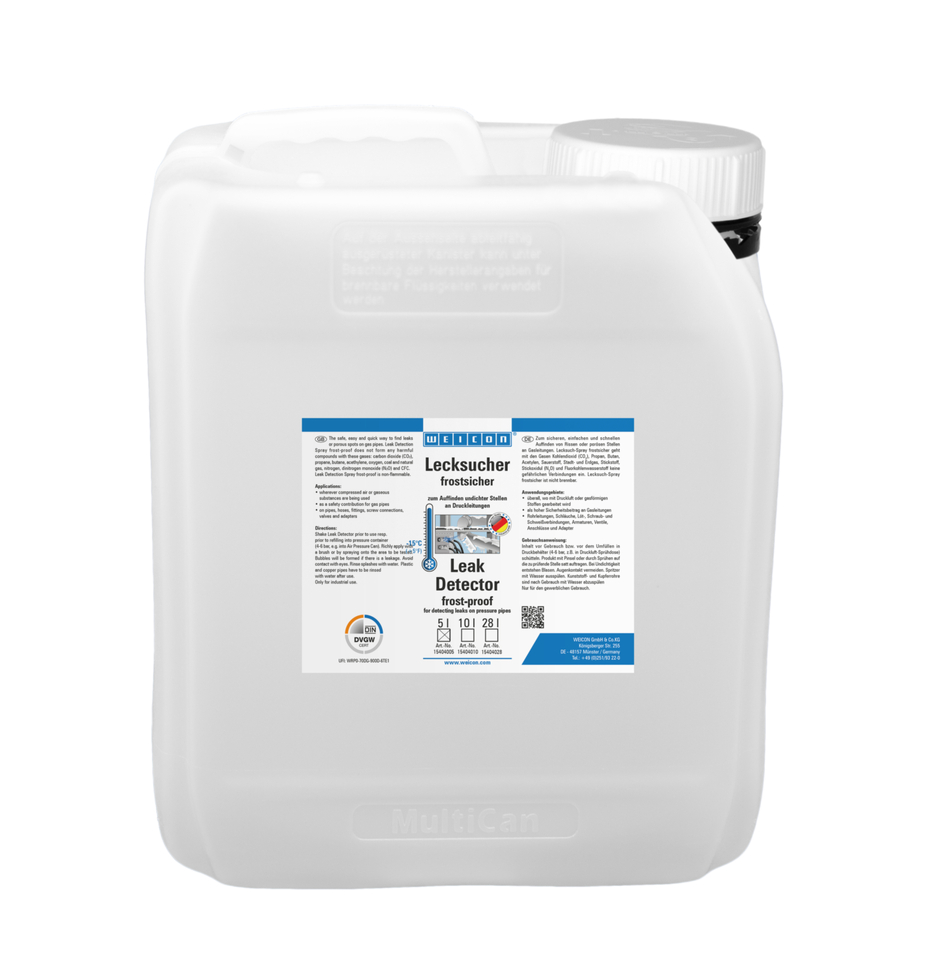 Leak Detection frost-proof | for locating cracks in pressure lines down to -15 °C Leak Detection frost-proof | for locating cracks in pressure lines down to -15 °C