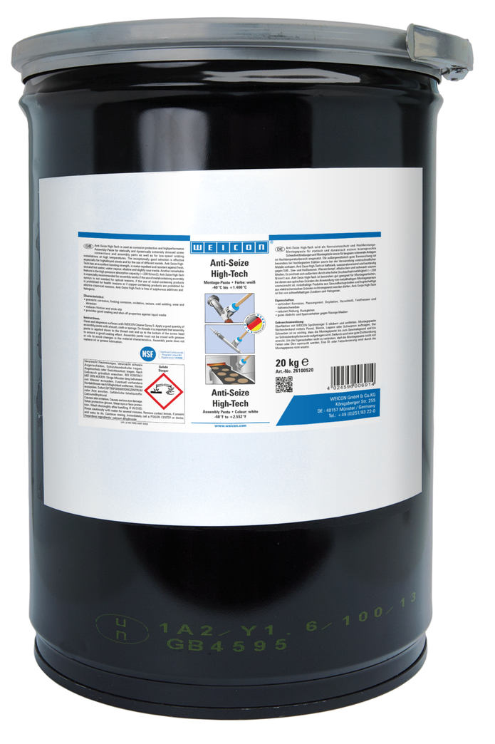 Anti-Seize High-Tech Assembly Paste | metal-free lubricant and release agent paste