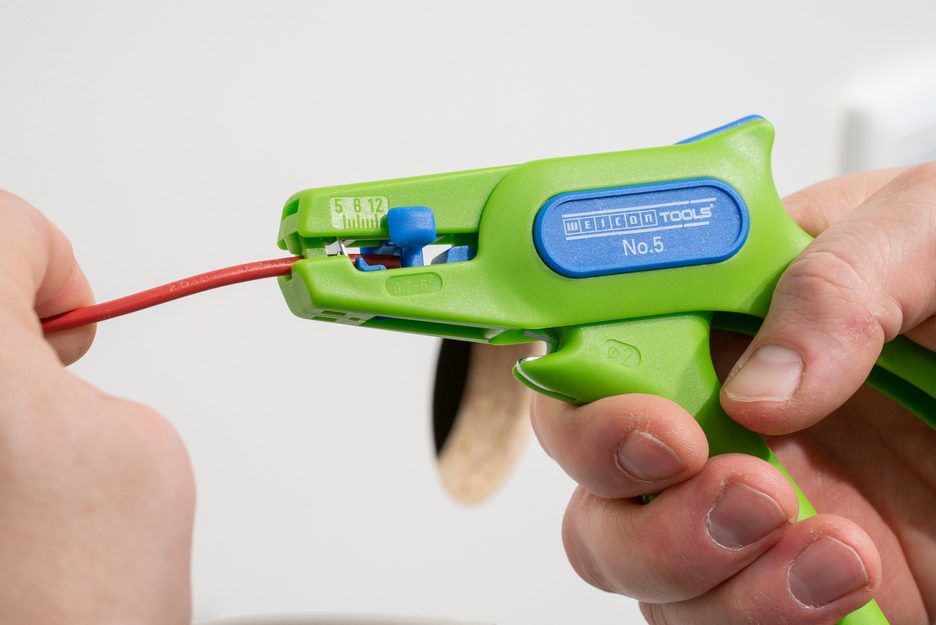 Wire Stripper No. 5 Green Line | Stripping tools made from up to 97% renewable raw materials I for all common stranded and solid conductors, working range 0,2 - 6,0 mm²