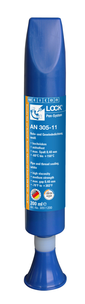 WEICONLOCKĀ® AN 305-11 Pipe and thread sealing | medium strength, with drinking water approval WEICONLOCKĀ® AN 305-11 Pipe and thread sealing | medium strength, with drinking water approval
