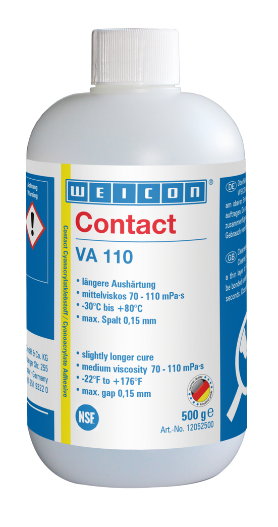 VA 110 Cyanoacrylate Adhesive | instant adhesive for the food and drinking water sector VA 110 Cyanoacrylate Adhesive | instant adhesive for the food and drinking water sector