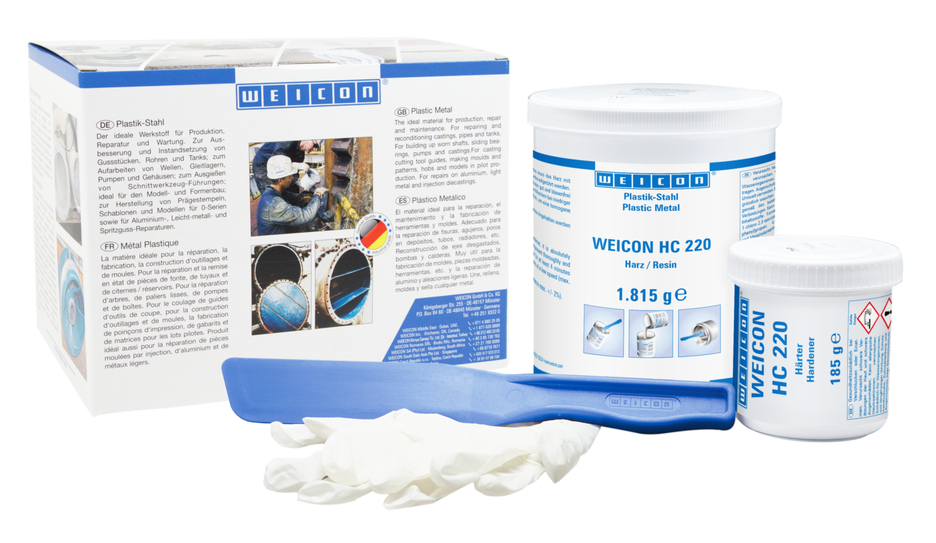 WEICON Ceramic HC 220 | ceramic-filled high-temperature-resistant epoxy resin system for wear protection coating