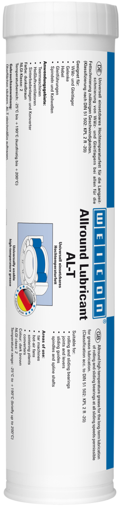 AL-T High-Performance Grease | High-temperature grease 190°C AL-T High-Performance Grease | High-temperature grease 190°C