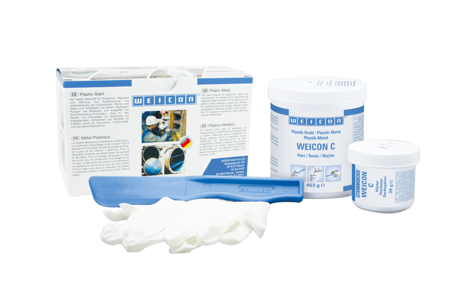 WEICON C | aluminium-filled epoxy resin system for repairs and moulding WEICON C | aluminium-filled epoxy resin system for repairs and moulding