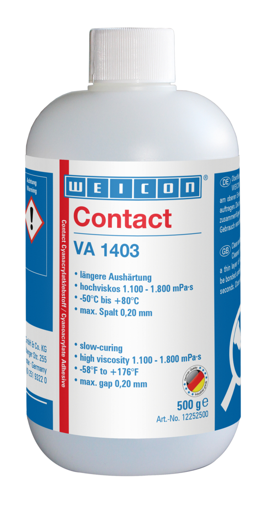 VA 1403 Cyanoacrylate Adhesive | moisture-resistant instant adhesive with high viscosity VA 1403 Cyanoacrylate Adhesive | moisture-resistant instant adhesive with high viscosity