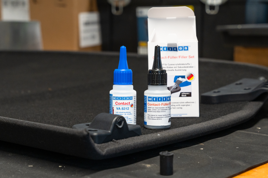 Contact-Filler Set | black special filler and cyanoacrylate adhesive Contact VA 8312