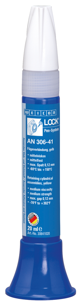 WEICONLOCKĀ® AN 306-41 Retaining Cylindrical
Assemblies | for bearings, shafts and bushes, high medium strength, medium viscosity WEICONLOCKĀ® AN 306-41 Retaining Cylindrical
Assemblies | for bearings, shafts and bushes, high medium strength, medium viscosity