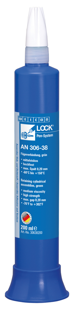 WEICONLOCKĀ® AN 306-38 Retaining Cylindrical
Assemblies | high strength, with drinking water approval WEICONLOCKĀ® AN 306-38 Retaining Cylindrical
Assemblies | high strength, with drinking water approval