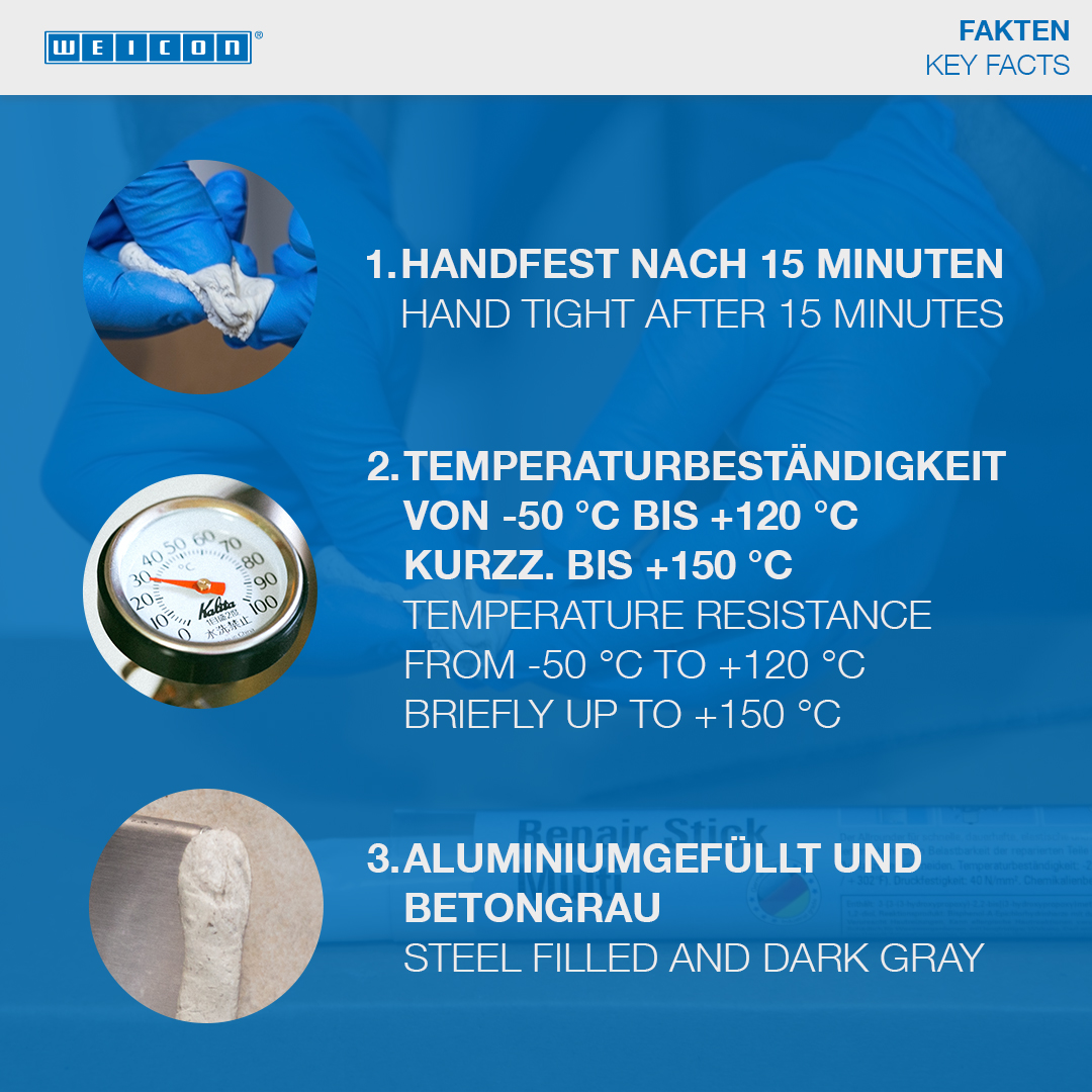 Repair Stick Aluminium | Repair putty, non-rusting