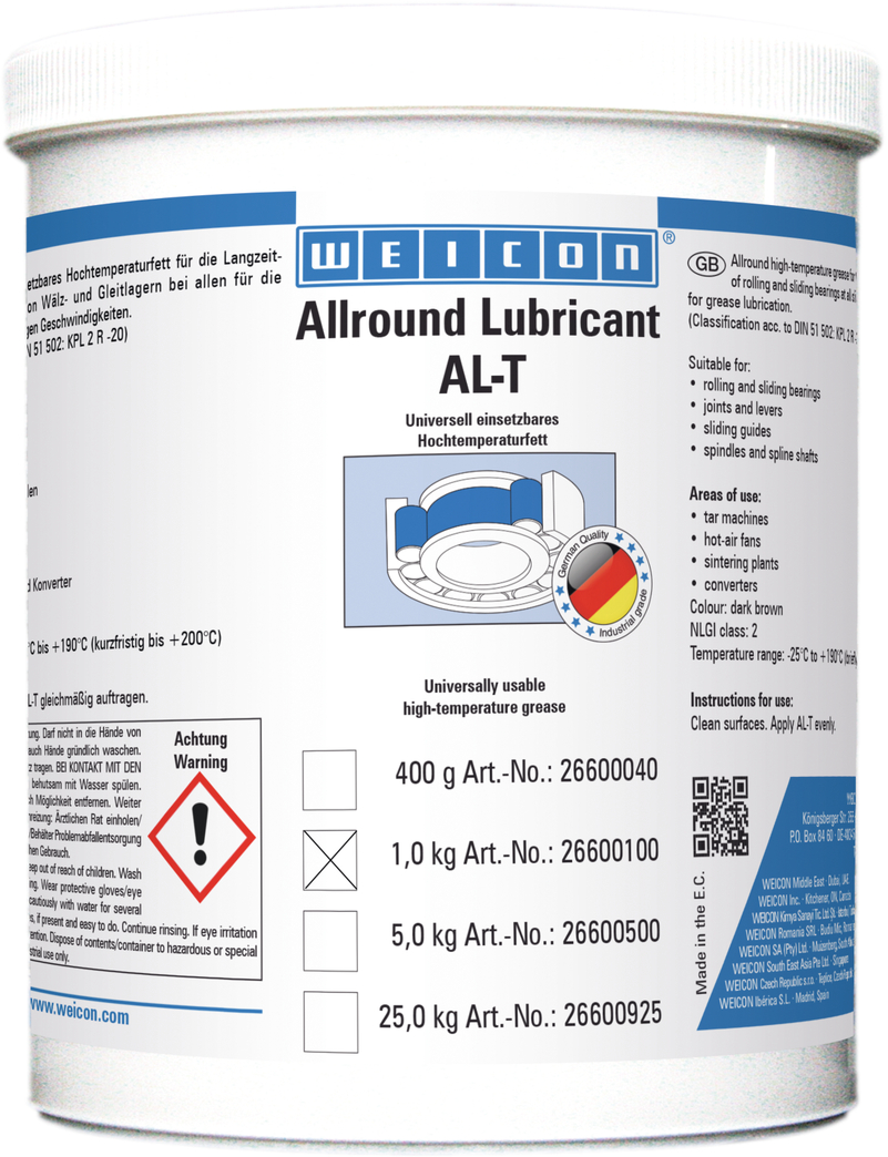AL-T High-Performance Grease | High-temperature grease 190°C AL-T High-Performance Grease | High-temperature grease 190°C