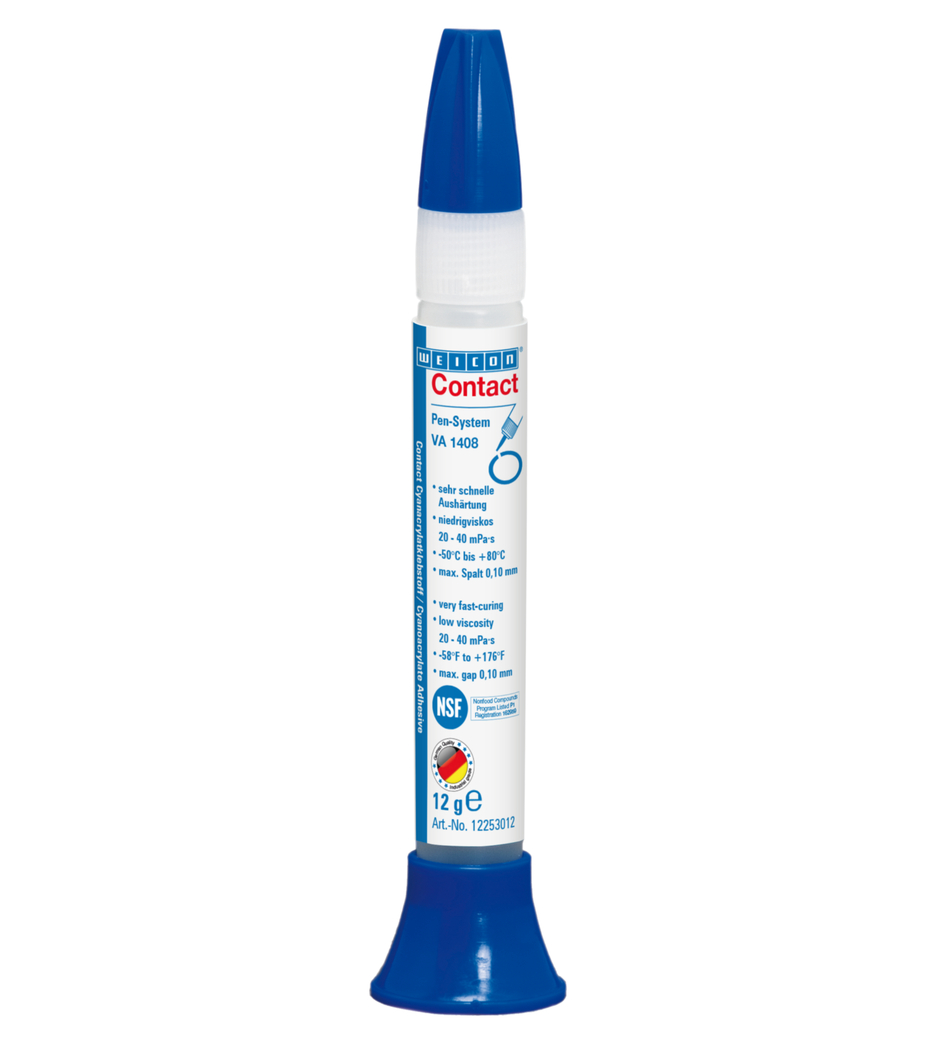 WEICON Contact VA 1408 Cyanoacrylate Adhesive | moisture-resistant instant adhesive with low viscosity