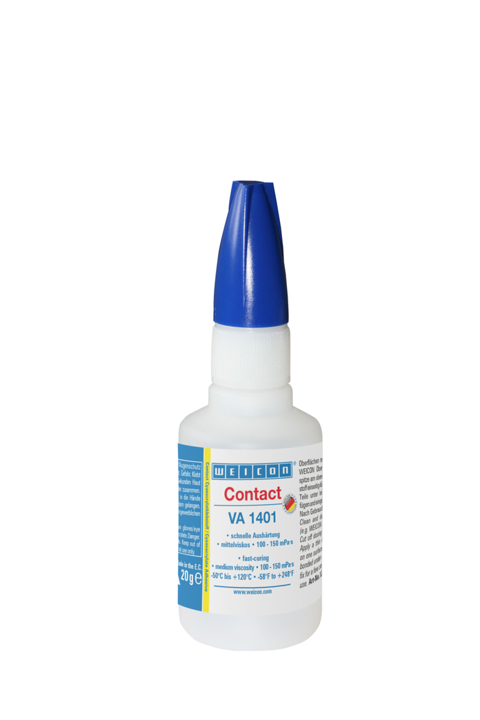 WEICON Contact VA 1401 Cyanoacrylate Adhesive | instant adhesive for fabric, foam rubber and large-pored elastomers