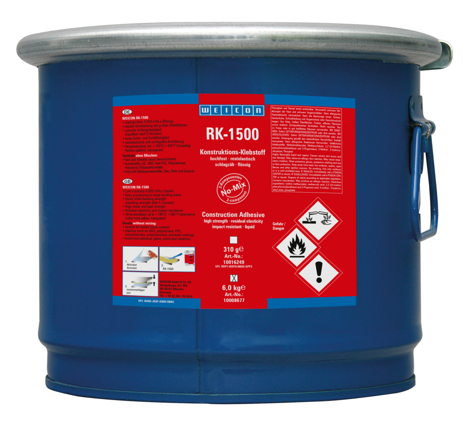 RK-1500 Structural Acrylic Adhesive | structural acrylic adhesive, liquid no-mix adhesive