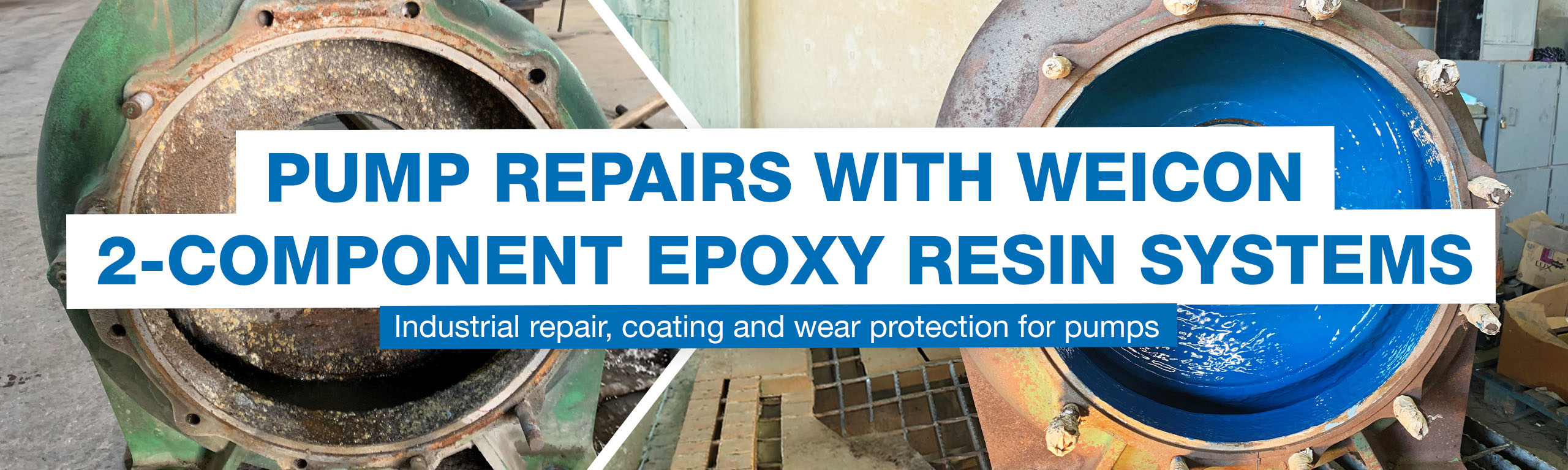 pump, epoxy resin system, industrial equipment, repair, coating
