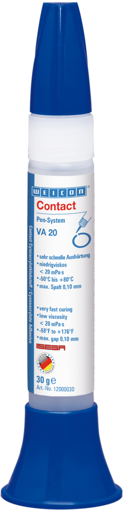 VA 20 Cyanoacrylate Adhesive | instant adhesive for the food sector as well as plastic and rubber VA 20 Cyanoacrylate Adhesive | instant adhesive for the food sector as well as plastic and rubber