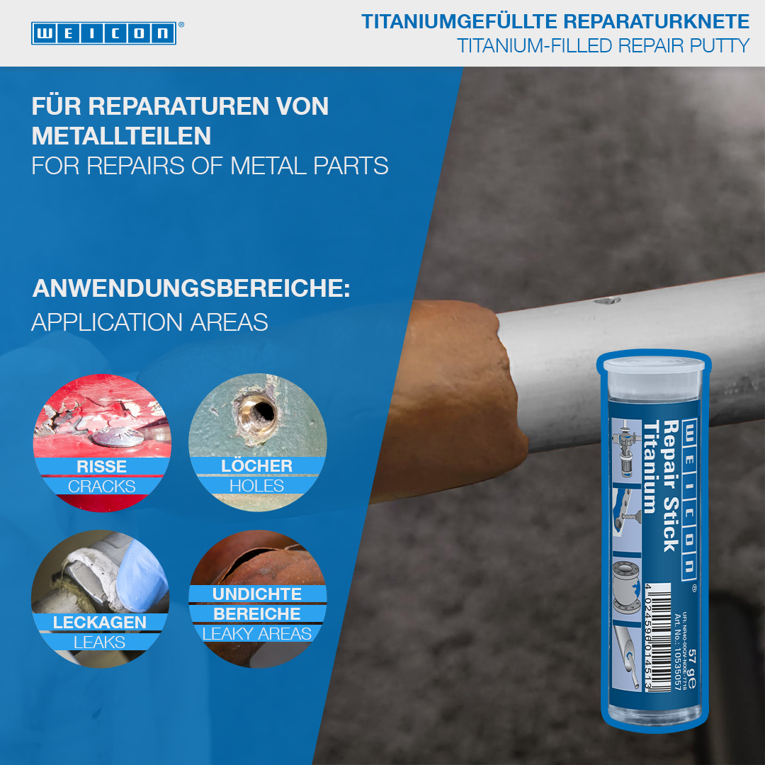 Repair Stick Titanium | Repair putty, resistant to high temperatures
