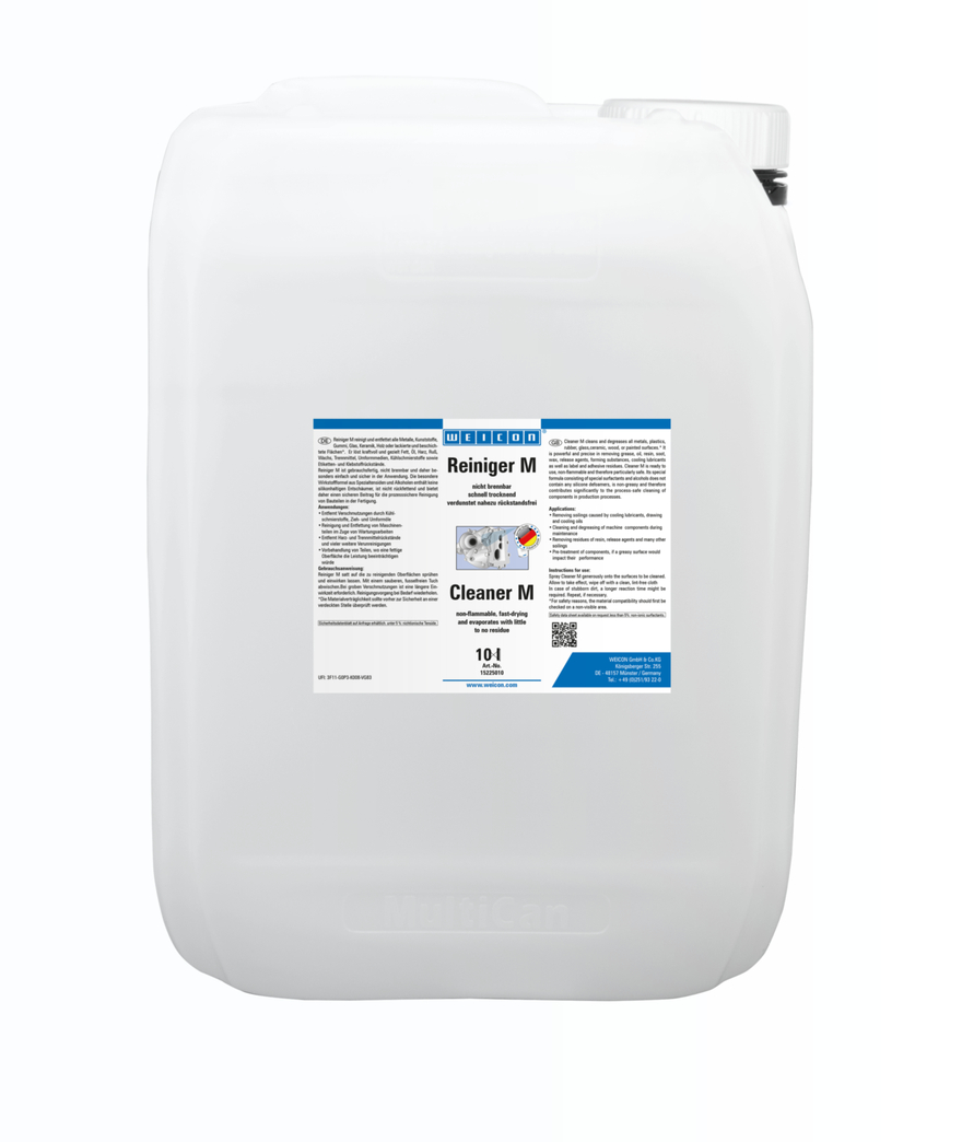 Cleaner M | powerful special cleaner, non-flammable Cleaner M | powerful special cleaner, non-flammable