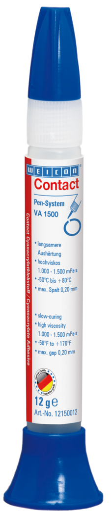 VA 1500 Cyanoacrylate Adhesive | instant adhesive for rubber, metal,  porous and absorbent materials