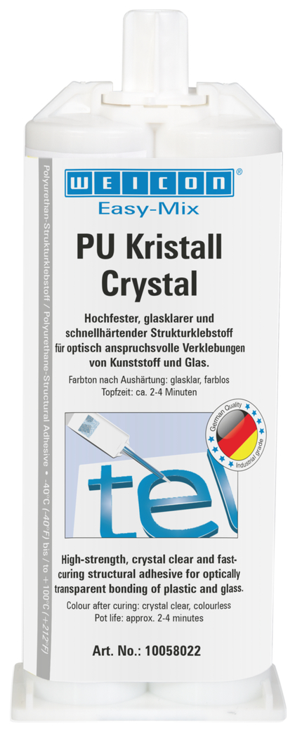 Easy-Mix PU Crystal Polyurethane Adhesive | polyurethane adhesive, crystal clear Easy-Mix PU Crystal Polyurethane Adhesive | polyurethane adhesive, crystal clear