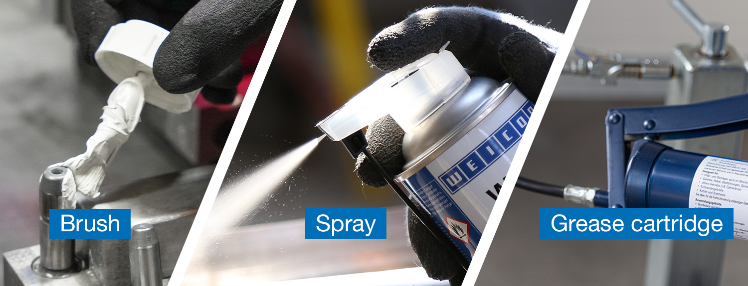 Brush, spray, grease cartridge