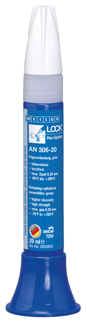 WEICONLOCKĀ® AN 306-20 Retaining Cylindrical
Assemblies | high strength, high-temperature-resistant, with drinking water approval WEICONLOCKĀ® AN 306-20 Retaining Cylindrical
Assemblies | high strength, high-temperature-resistant, with drinking water approval
