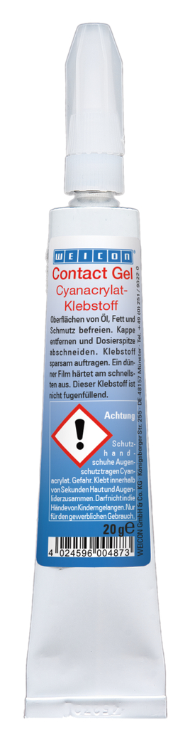 Contact GEL | pasty instant adhesive for porous surfaces Contact GEL | pasty instant adhesive for porous surfaces