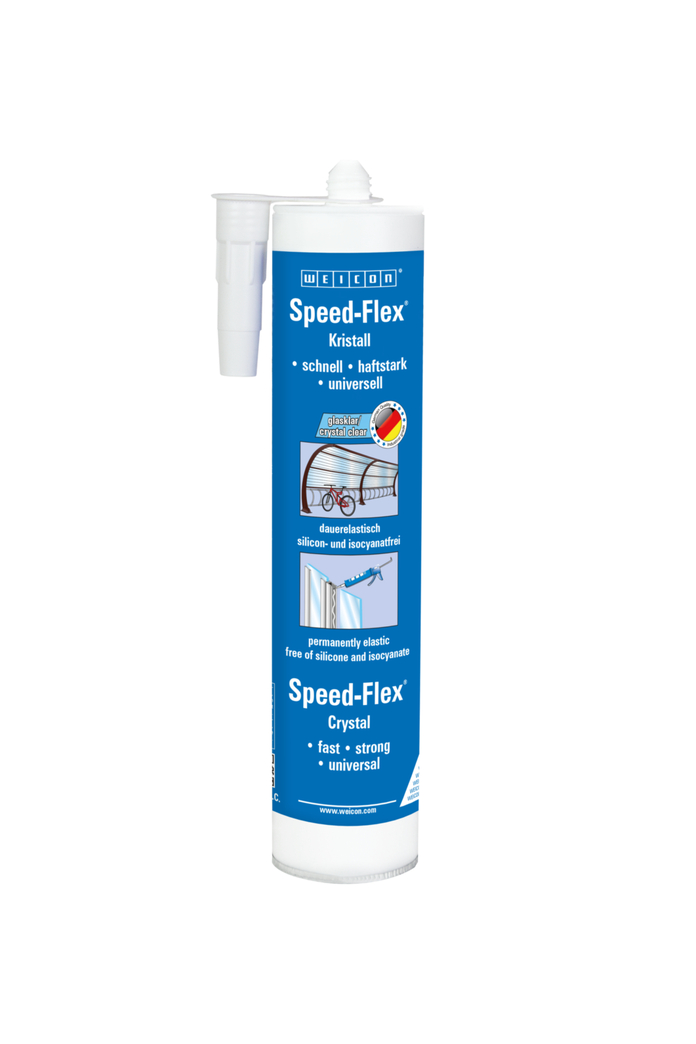 Speed-FlexĀ® Crystal MS-Polymer | adhesive and sealant for crystal-clear bonds, based on MS-Polymer Speed-FlexĀ® Crystal MS-Polymer | adhesive and sealant for crystal-clear bonds, based on MS-Polymer