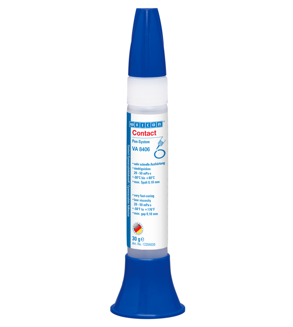 WEICON VA 8406
Cyanoacrylate Adhesive | instant adhesive for quick fixing and bonding