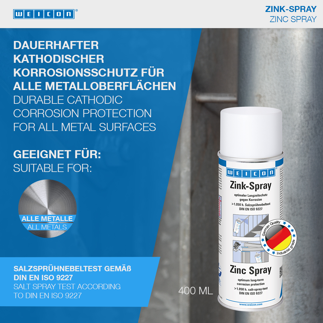 Zinc Spray | cathodic corrosion protection with approval for use in the food sector