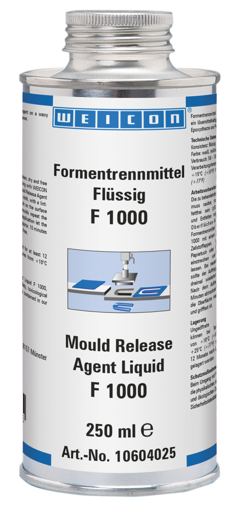 Mould Release Agent Liquid F 1000 | for smooth surfaces Mould Release Agent Liquid F 1000 | for smooth surfaces
