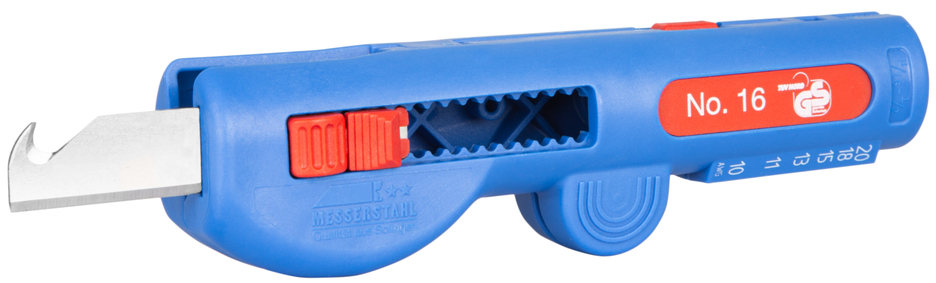 Quadro-Stripper No.16 | multifunctional stripper I working range stripping 0,5 - 6,0 mm² / skinning 8 - 13 mm Ø Quadro-Stripper No.16 | multifunctional stripper I working range stripping 0,5 - 6,0 mm² / skinning 8 - 13 mm Ø