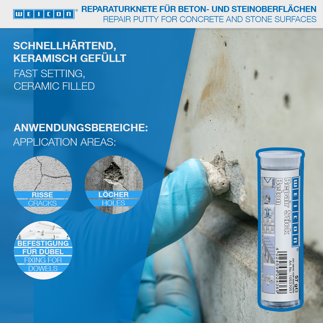 Repair Stick Concrete | Repair putty, fast-curing