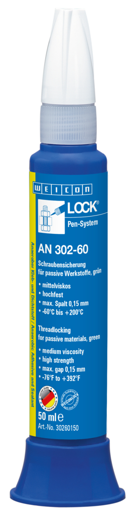 WEICONLOCKĀ® AN 302-60 Threadlocking | for passive materials, high strength WEICONLOCKĀ® AN 302-60 Threadlocking | for passive materials, high strength