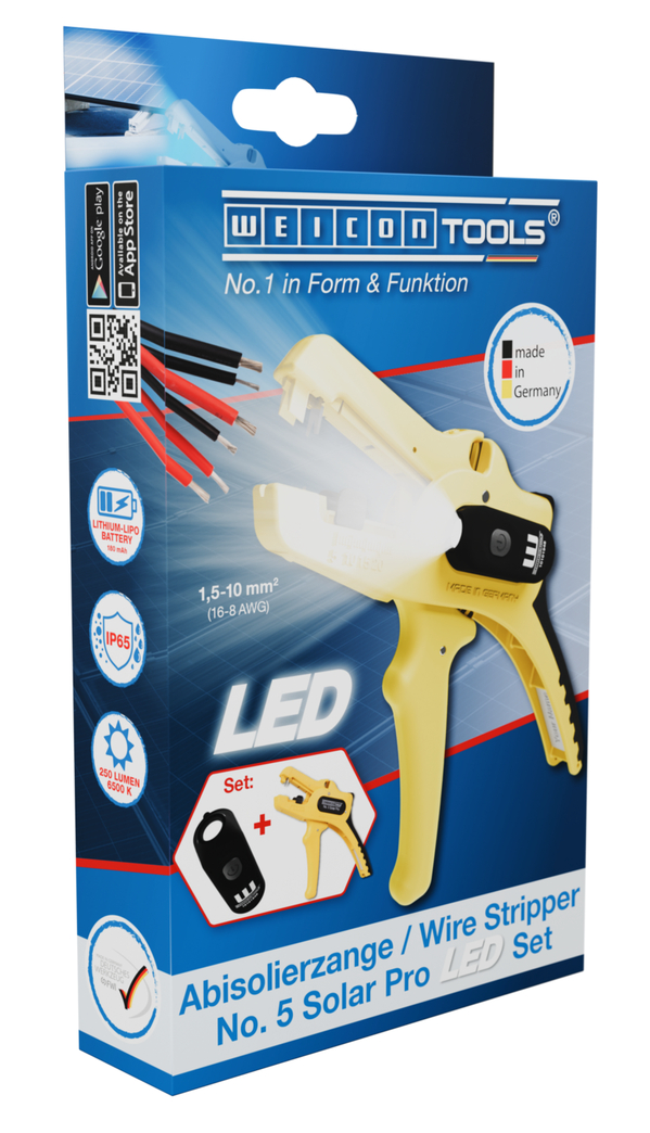 Wire Stripper No. 5 Solar Pro LED Set
 | 2-piece set incl. wire stripper and LED Work Light