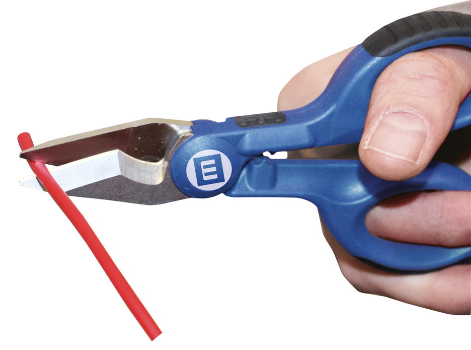 Cable Scissors No. 35 | with 2-component handles for more safety incl. stripping and crimping function