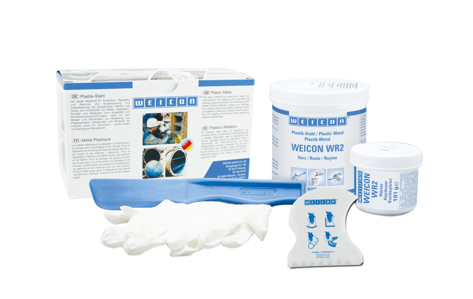 WEICON WR2 | mineral-filled epoxy resin system for repairs and gap compensation WEICON WR2 | mineral-filled epoxy resin system for repairs and gap compensation