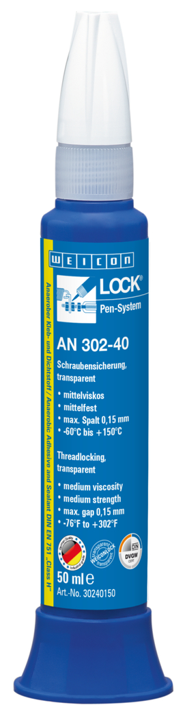 WEICONLOCK® AN 302-40 Threadlocking | medium strength, with DVGW registration WEICONLOCK® AN 302-40 Threadlocking | medium strength, with DVGW registration