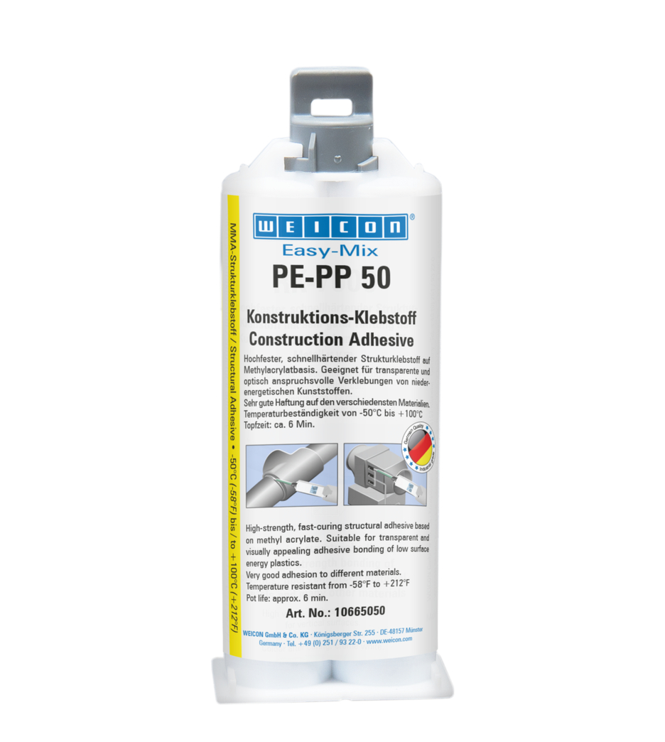Easy-Mix PE-PP 50 Structural Acrylic Adhesive | construction adhesive based on methyl acrylate for special plastics