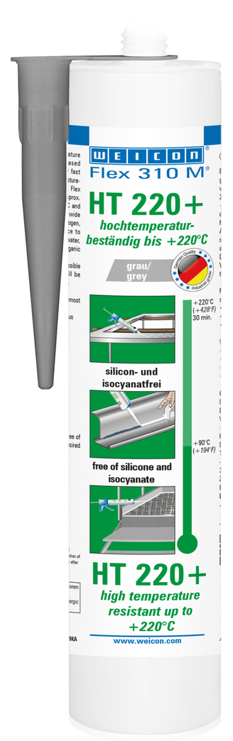 Flex 310 M HT 220+ | adhesive and sealant based on MS polymer with very high initial adhesion, temperature-resistant up to 220°C Flex 310 M HT 220+ | adhesive and sealant based on MS polymer with very high initial adhesion, temperature-resistant up to 220°C