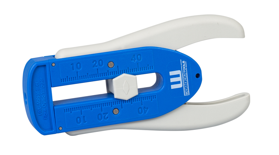 Fibre Optic Stripper  | for stripping fibre optic cables Ø 0,125 mm I precise work due to adjustable length stop from 5 - 45 mm Fibre Optic Stripper  | for stripping fibre optic cables Ø 0,125 mm I precise work due to adjustable length stop from 5 - 45 mm