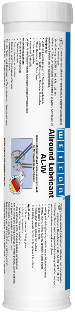 AL-W High-Performance Grease | Special lubricant also for underwater applications