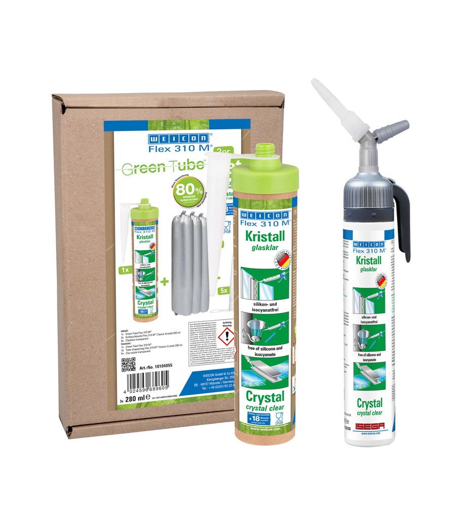 Flex 310 M® Crystal | MS polymer-based elastic adhesive for versatile use