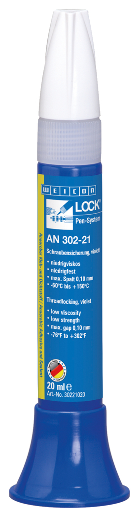 WEICONLOCKĀ® AN 302-21 Threadlocking | low strength, low viscosity WEICONLOCKĀ® AN 302-21 Threadlocking | low strength, low viscosity