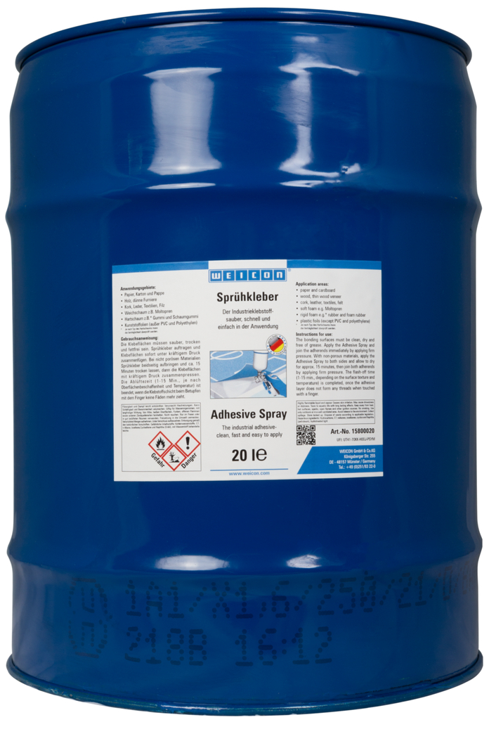 Adhesive Spray Liquid | contact adhesive for strong and durable bonds, to be used in an appropriate spraying system Adhesive Spray Liquid | contact adhesive for strong and durable bonds, to be used in an appropriate spraying system